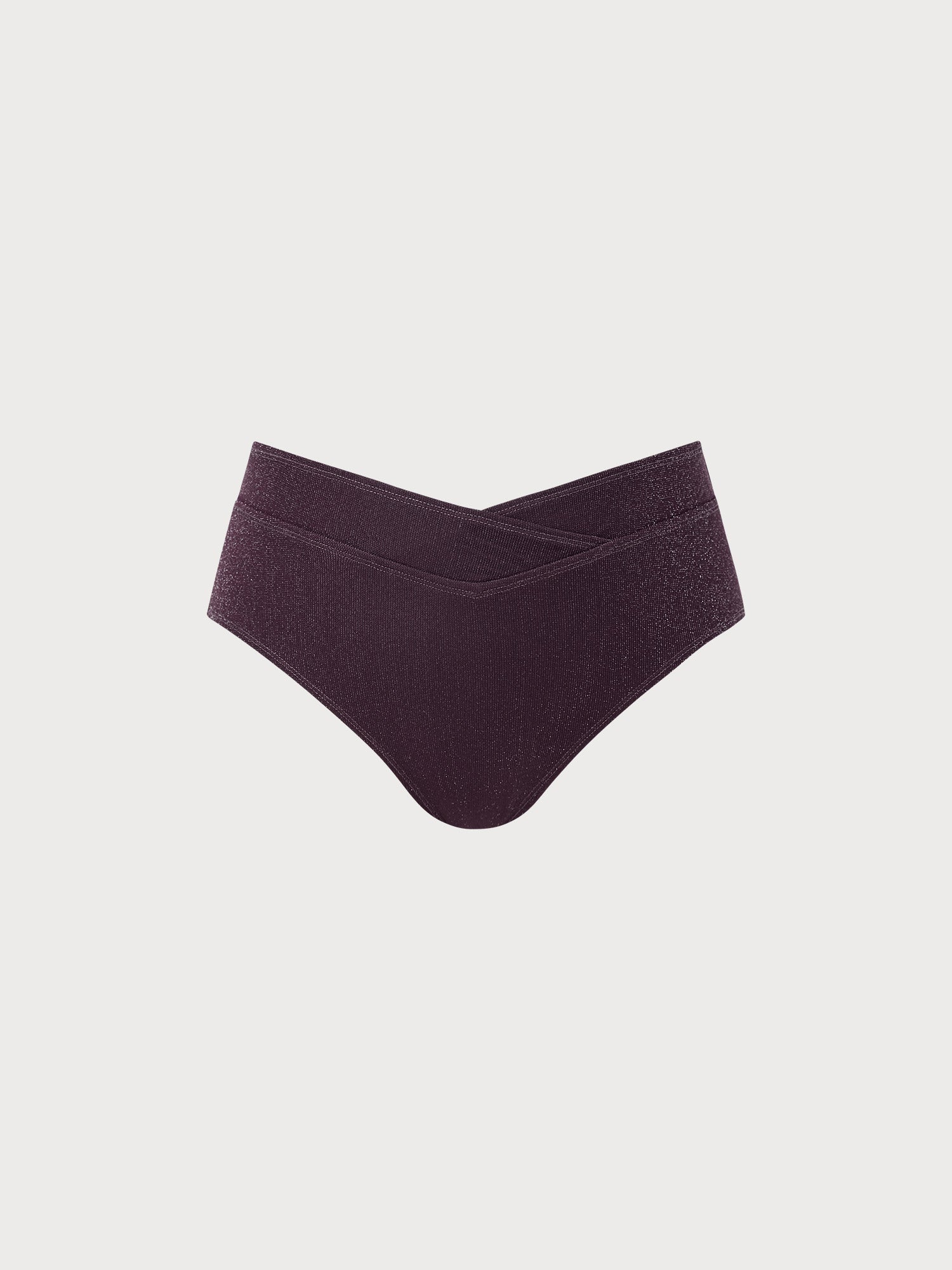 Women Knitted Nylon blended Bikini Bottoms Dark Coffee Sustainable - BERLOOK