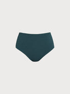 Women Knitted Nylon blended Bikini Bottoms Dark Green Sustainable Plus Size Tankinis - BERLOOK