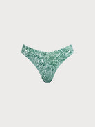 Women Knitted Nylon blended Bikini Bottoms Green Sustainable Bikinis - BERLOOK