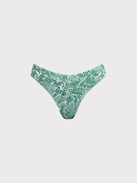 Women Knitted Nylon blended Bikini Bottoms Green Sustainable Bikinis - BERLOOK