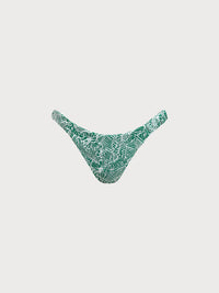 Women Knitted Nylon blended Bikini Bottoms Green Sustainable Bikinis - BERLOOK