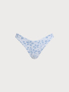 Women Knitted Nylon blended Bikini Bottoms Light Blue Sustainable Bikinis - BERLOOK