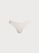 Women Knitted Nylon blended Bikini Bottoms Off White Sustainable Bikinis - BERLOOK
