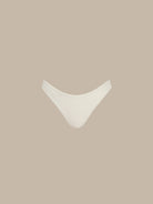 Women Knitted Nylon blended Bikini Bottoms Off White Sustainable Bikinis - BERLOOK