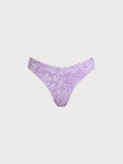 Women Knitted Nylon blended Bikini Bottoms Purple Sustainable Bikinis - BERLOOK
