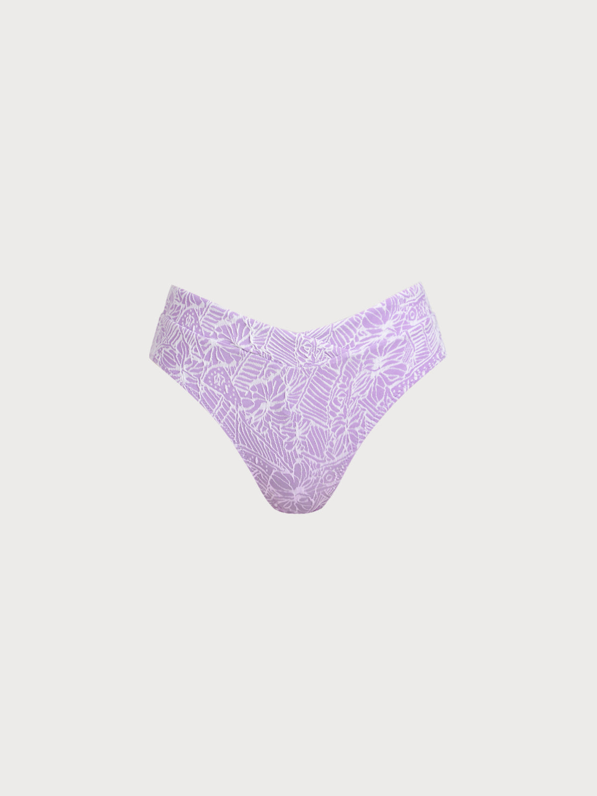 Women Knitted Nylon blended Bikini Bottoms Purple Sustainable Bikinis - BERLOOK