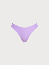 Women Knitted Nylon blended Bikini Bottoms Purple Sustainable Bikinis - BERLOOK