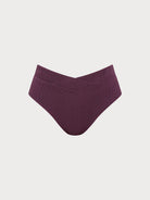 Women Knitted Nylon blended Bikini Bottoms Purple Sustainable Plus Size Tankinis - BERLOOK
