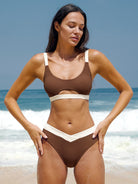 Women Knitted Nylon blended Bikini Bottoms Sustainable Bikinis - BERLOOK