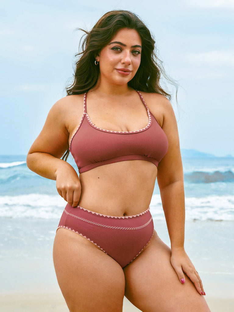 Women Knitted Nylon blended Bikini Bottoms Sustainable Bikinis - BERLOOK