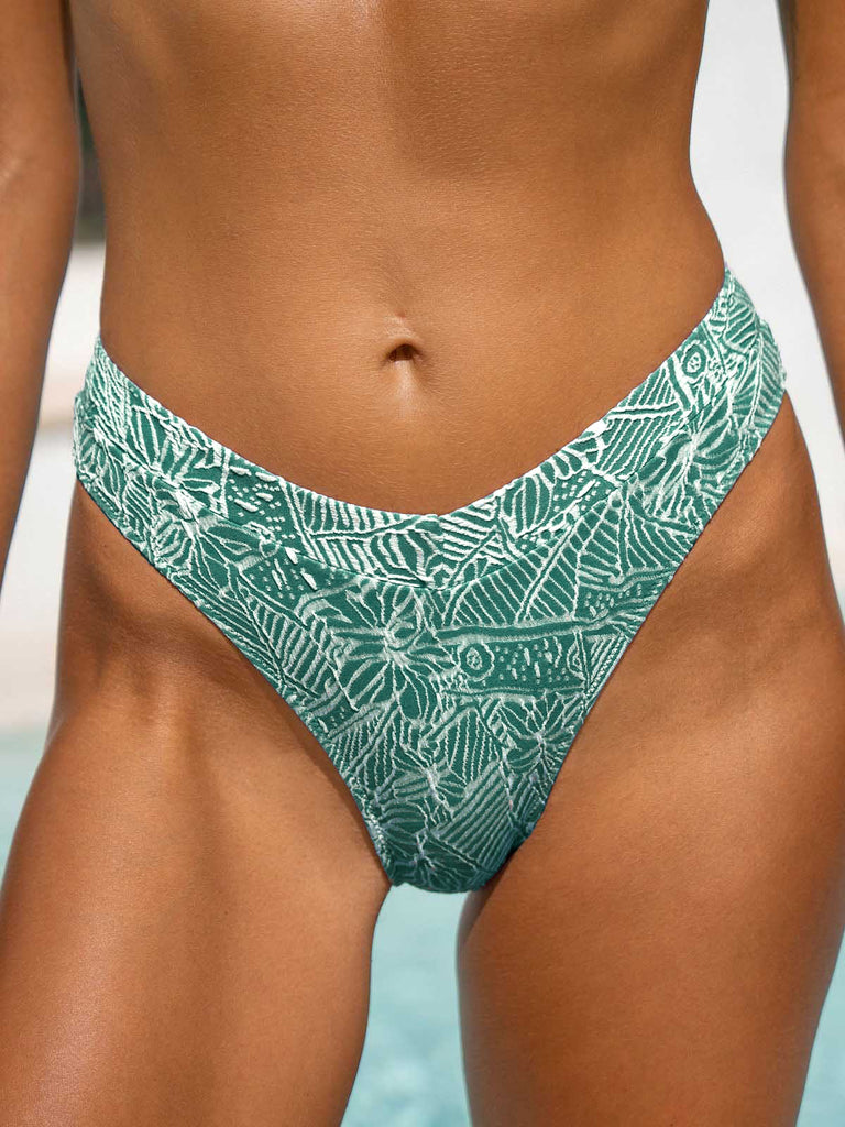 Women Knitted Nylon blended Bikini Bottoms Sustainable Bikinis - BERLOOK