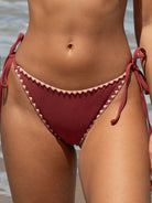 Women Knitted Nylon blended Bikini Bottoms Sustainable Bikinis - BERLOOK