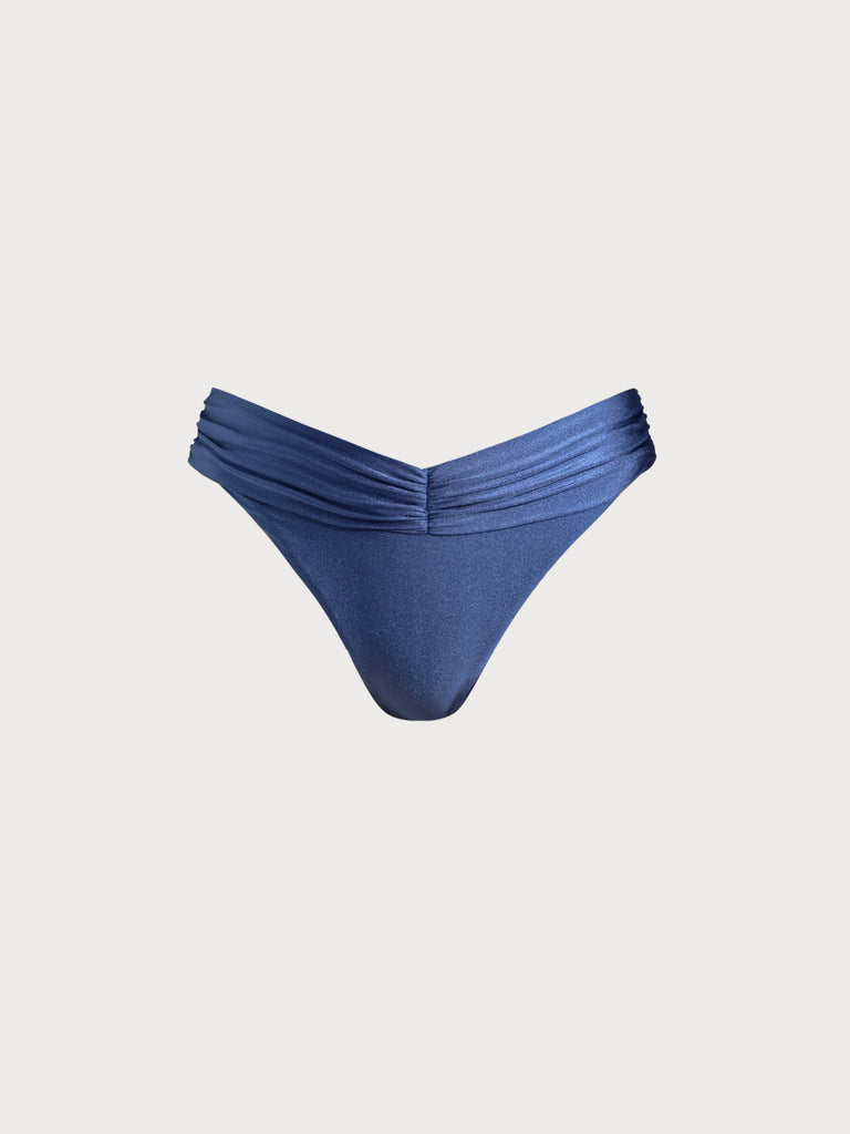 Women Knitted Nylon Blended Bikini Bottoms Sustainable Bikinis - BERLOOK