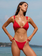 Women Knitted Nylon blended Bikini Bottoms Sustainable Bikinis - BERLOOK