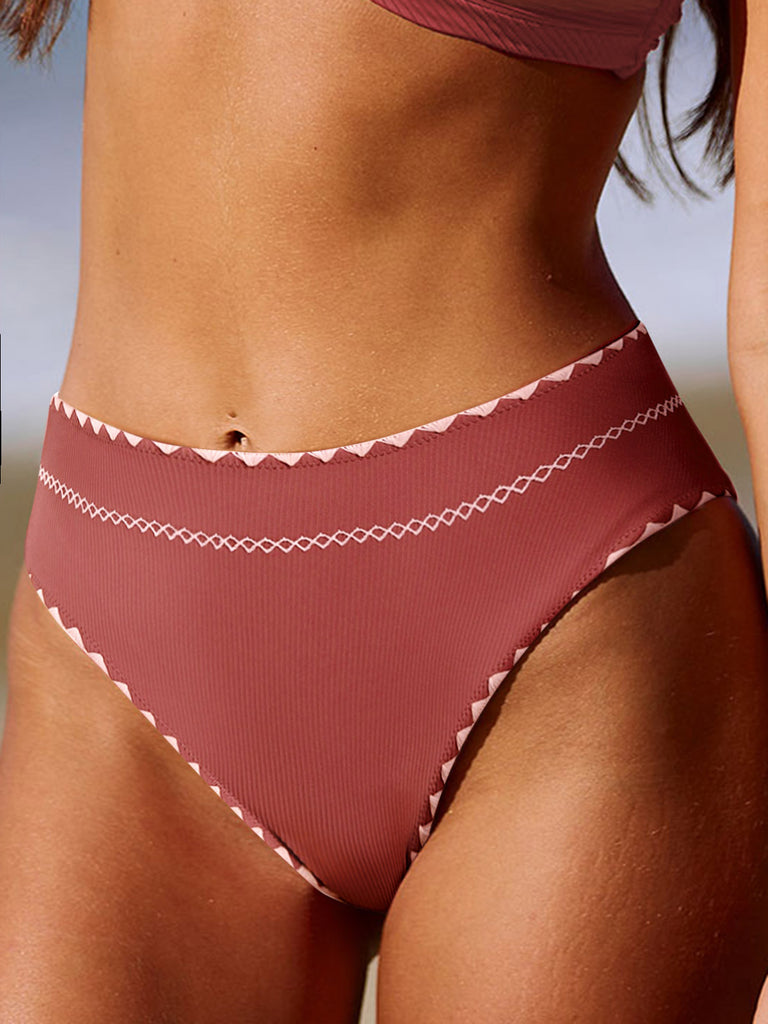 Women Knitted Nylon blended Bikini Bottoms Sustainable Bikinis - BERLOOK
