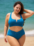 Women Knitted Nylon blended Bikini Bottoms Sustainable Plus Size Bikinis - BERLOOK
