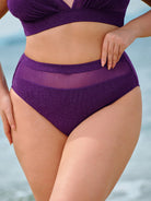 Women Knitted Nylon blended Bikini Bottoms Sustainable Plus Size Bikinis - BERLOOK