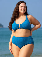 Women Knitted Nylon blended Bikini Bottoms Sustainable Plus Size Bikinis - BERLOOK