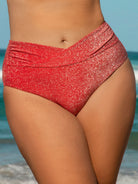 Women Knitted Nylon blended Bikini Bottoms Sustainable Plus Size Bikinis - BERLOOK