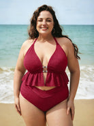 Women Knitted Nylon blended Bikini Bottoms Sustainable Plus Size Bikinis - BERLOOK