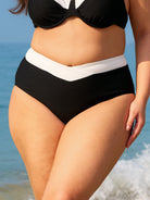 Women Knitted Nylon blended Bikini Bottoms Sustainable Plus Size Bikinis - BERLOOK