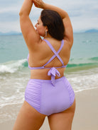Women Knitted Nylon Blended Bikini Bottoms Sustainable Plus Size Bikinis - BERLOOK