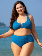 Women Knitted Nylon blended Bikini Bottoms Sustainable Plus Size Bikinis - BERLOOK