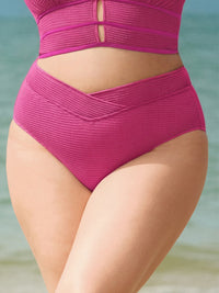 Women Knitted Nylon blended Bikini Bottoms Sustainable Plus Size Tankinis - BERLOOK