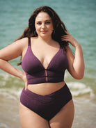 Women Knitted Nylon blended Bikini Bottoms Sustainable Plus Size Tankinis - BERLOOK