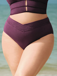 Women Knitted Nylon blended Bikini Bottoms Sustainable Plus Size Tankinis - BERLOOK