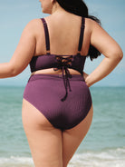 Women Knitted Nylon blended Bikini Bottoms Sustainable Plus Size Tankinis - BERLOOK