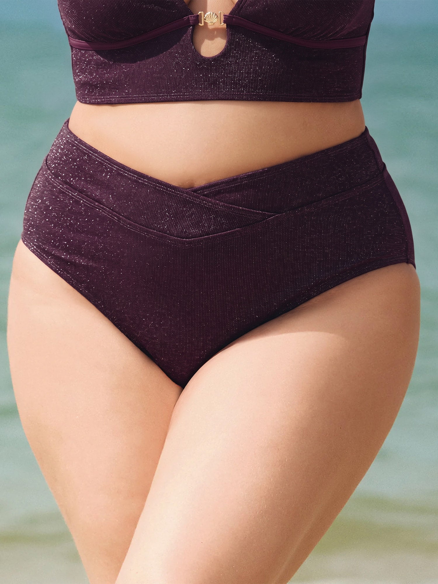Women Knitted Nylon blended Bikini Bottoms Sustainable - BERLOOK
