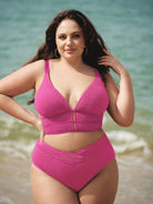 Women Knitted Nylon blended Bikini Bottoms Sustainable Plus Size Tankinis - BERLOOK