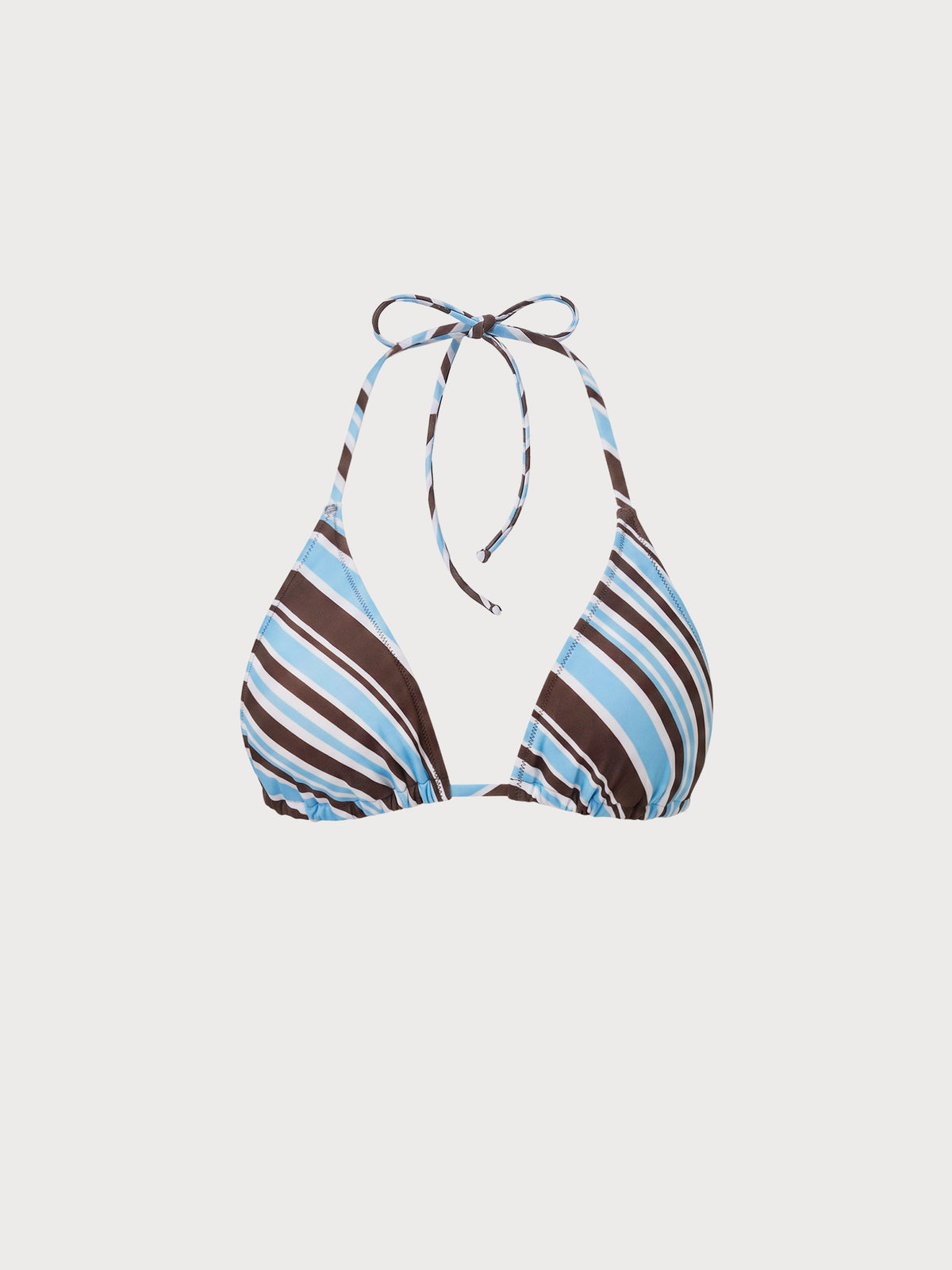 Women Knitted Nylon blended Bikini Tops Blue Sustainable - BERLOOK
