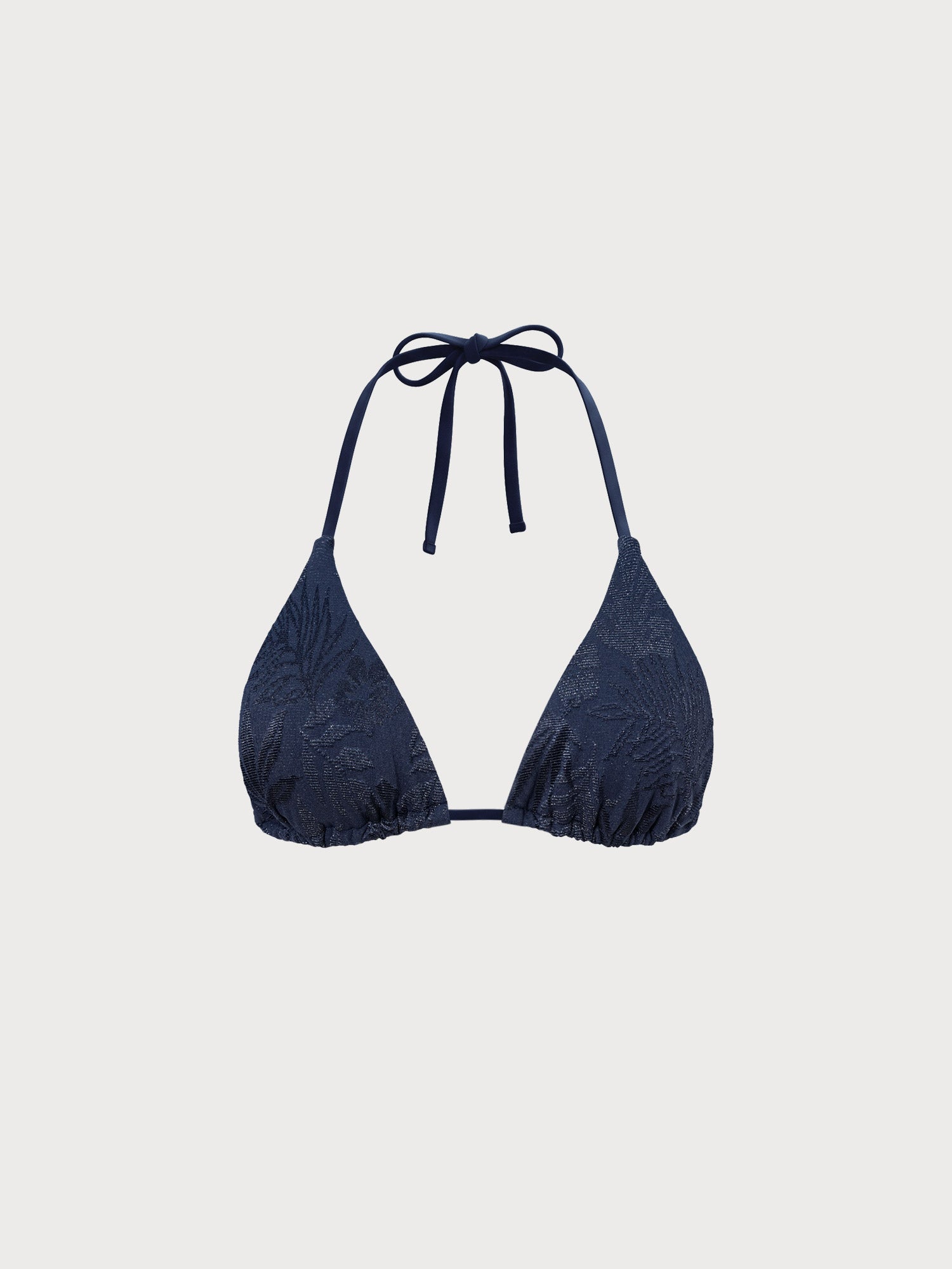 Women Knitted Nylon blended Bikini Tops Blue Sustainable Bikinis - BERLOOK