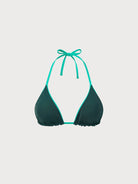 Women Knitted Nylon blended Bikini Tops Green Sustainable Bikinis - BERLOOK