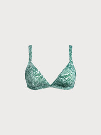 Women Knitted Nylon blended Bikini Tops Green Sustainable Bikinis - BERLOOK