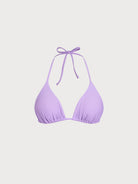 Women Knitted Nylon blended Bikini Tops Purple Sustainable Bikinis - BERLOOK