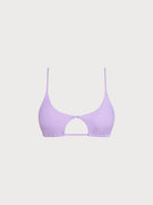 Women Knitted Nylon blended Bikini Tops Purple Sustainable Bikinis - BERLOOK