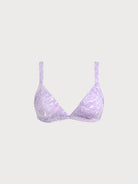 Women Knitted Nylon blended Bikini Tops Purple Sustainable Bikinis - BERLOOK