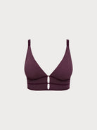 Women Knitted Nylon blended Bikini Tops Purple Sustainable Plus Size Tankinis - BERLOOK