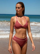 Women Knitted Nylon blended Bikini Tops Sustainable Bikinis - BERLOOK