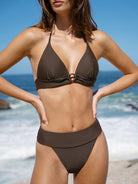 Women Knitted Nylon blended Bikini Tops Sustainable Bikinis - BERLOOK