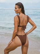 Women Knitted Nylon blended Bikini Tops Sustainable Bikinis - BERLOOK