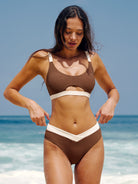 Women Knitted Nylon blended Bikini Tops Sustainable Bikinis - BERLOOK