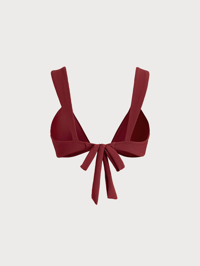 Women Knitted Nylon blended Bikini Tops Sustainable Bikinis - BERLOOK