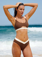 Women Knitted Nylon blended Bikini Tops Sustainable Bikinis - BERLOOK