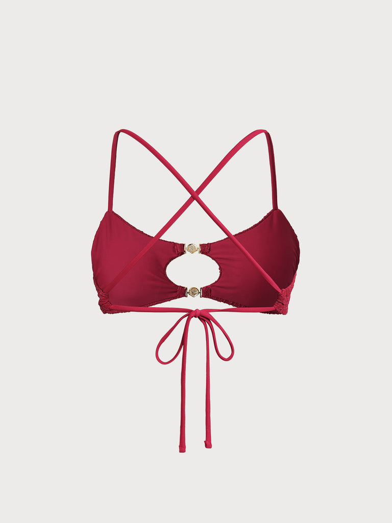 Women Knitted Nylon blended Bikini Tops Sustainable Bikinis - BERLOOK