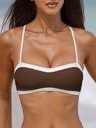 Women Knitted Nylon blended Bikini Tops Sustainable Bikinis - BERLOOK