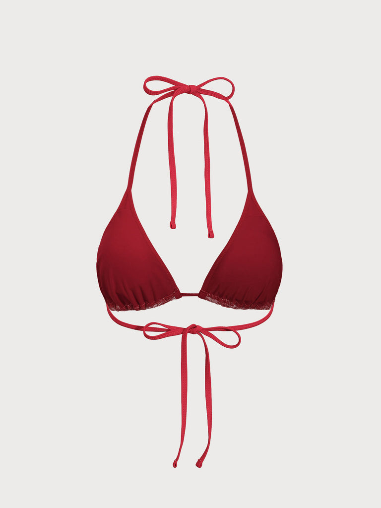 Women Knitted Nylon Blended Bikini Tops Sustainable Bikinis - BERLOOK